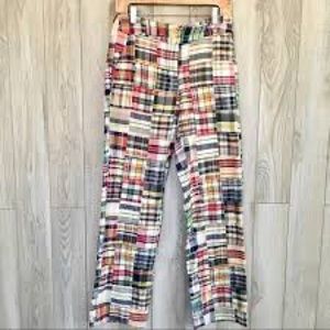 ISO/WTB J. Crew Madras Plaid Pants 12, 14, 16